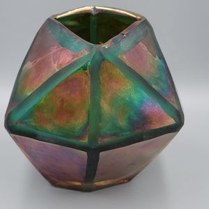 Iridescent Geometric Vase 6